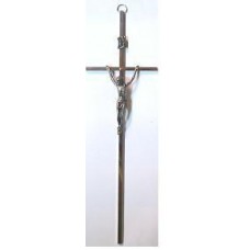 Krzyż wiszący 25cm nikiel