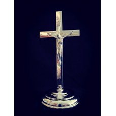 Krzyż stojący now. chrom h29/13cm